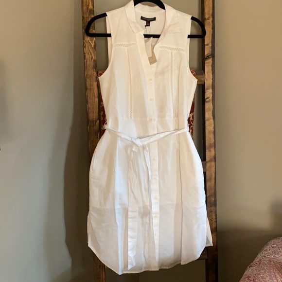 Banana Republic Dresses Banana Republic White Linen Dress Poshmark